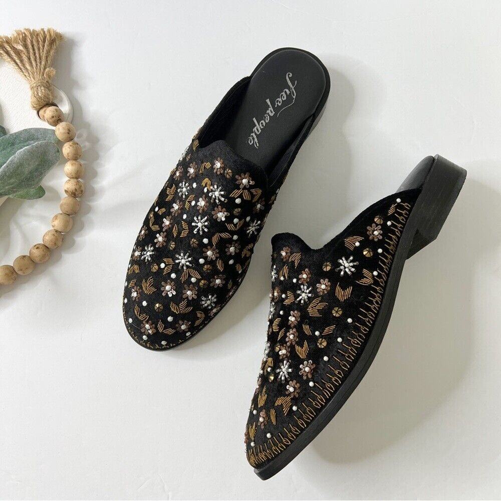 Free people Cosmic Loafer Mules black 41